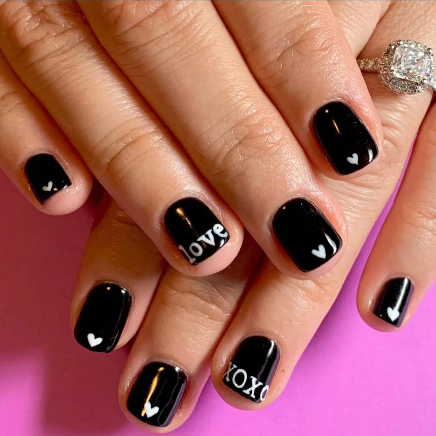 Manicure for short square nails for February 2025: the most original ideas