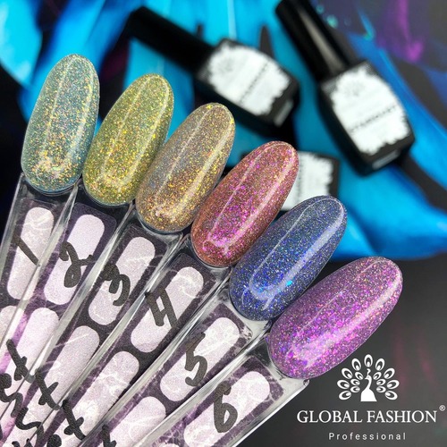 Love from the first coat! Stardust reflective gel polish from Global Fashion - long-lasting colour and professional quality