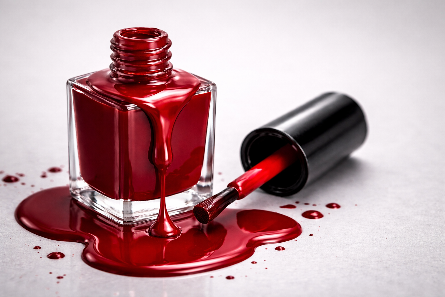 Why do bubbles appear in nail polish, and how can they be prevented?