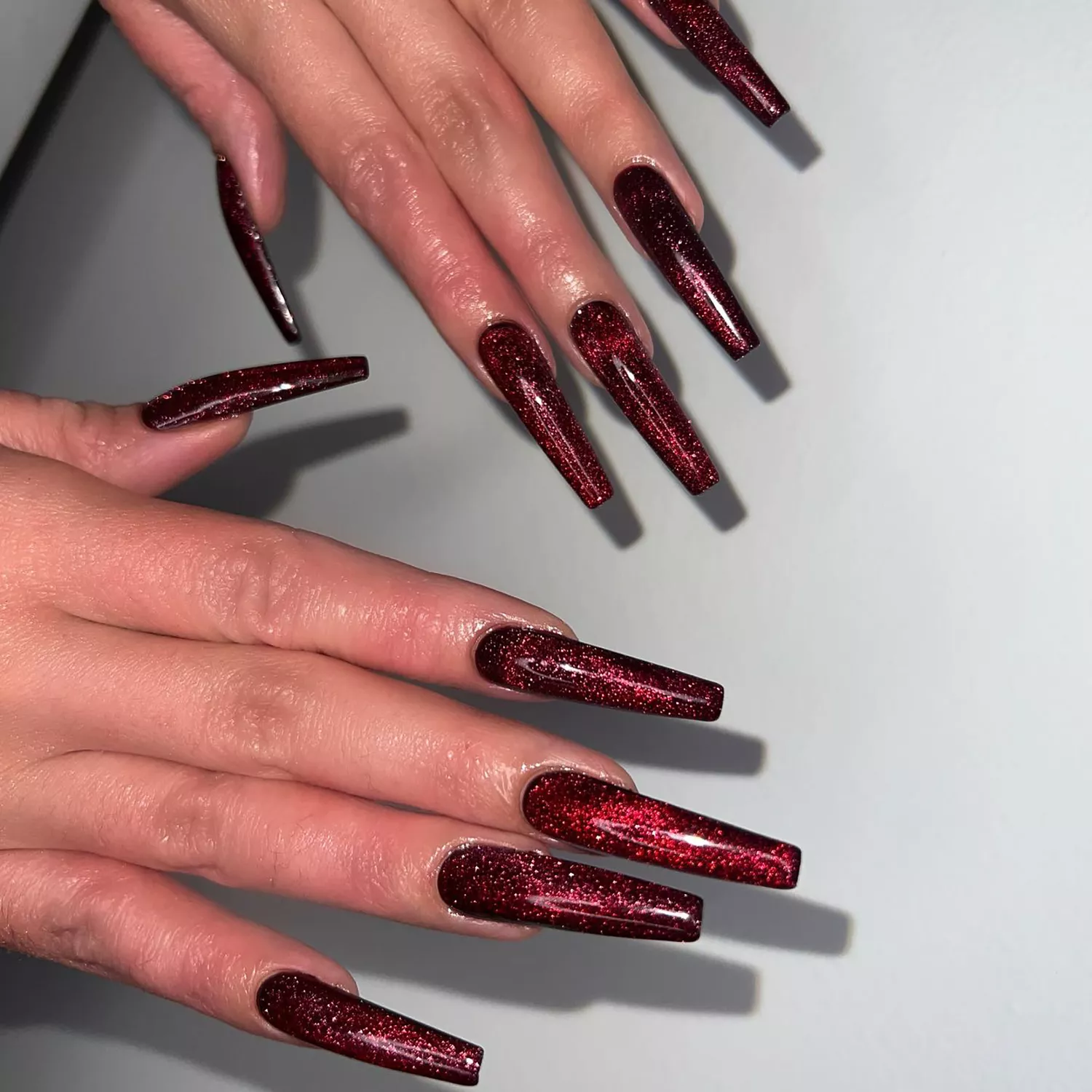 Manicure for ballerina shape nails for January 2025: novelties and fashionable designs