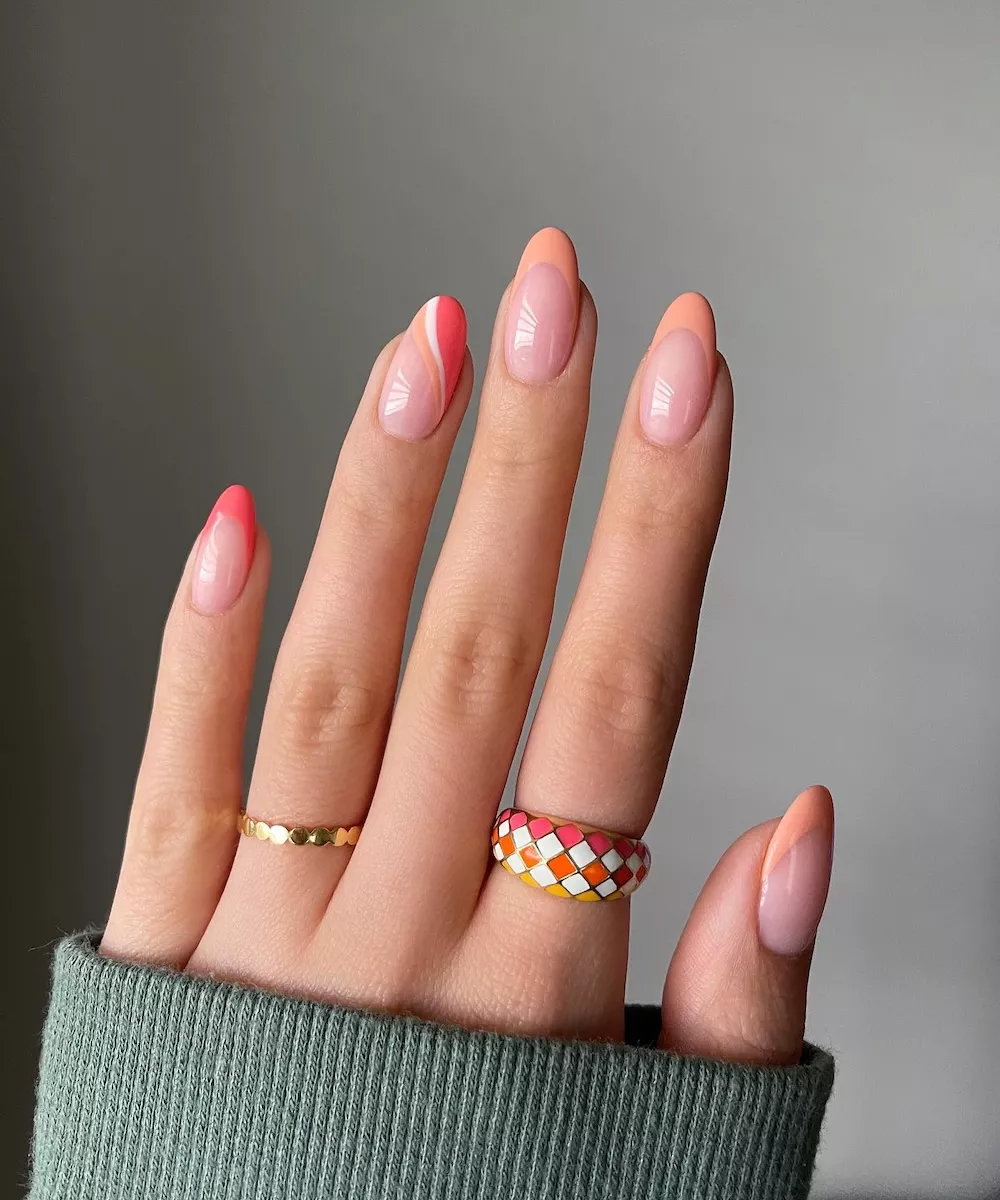 Trendy Peach Nail Ideas for Spring-Summer 2025