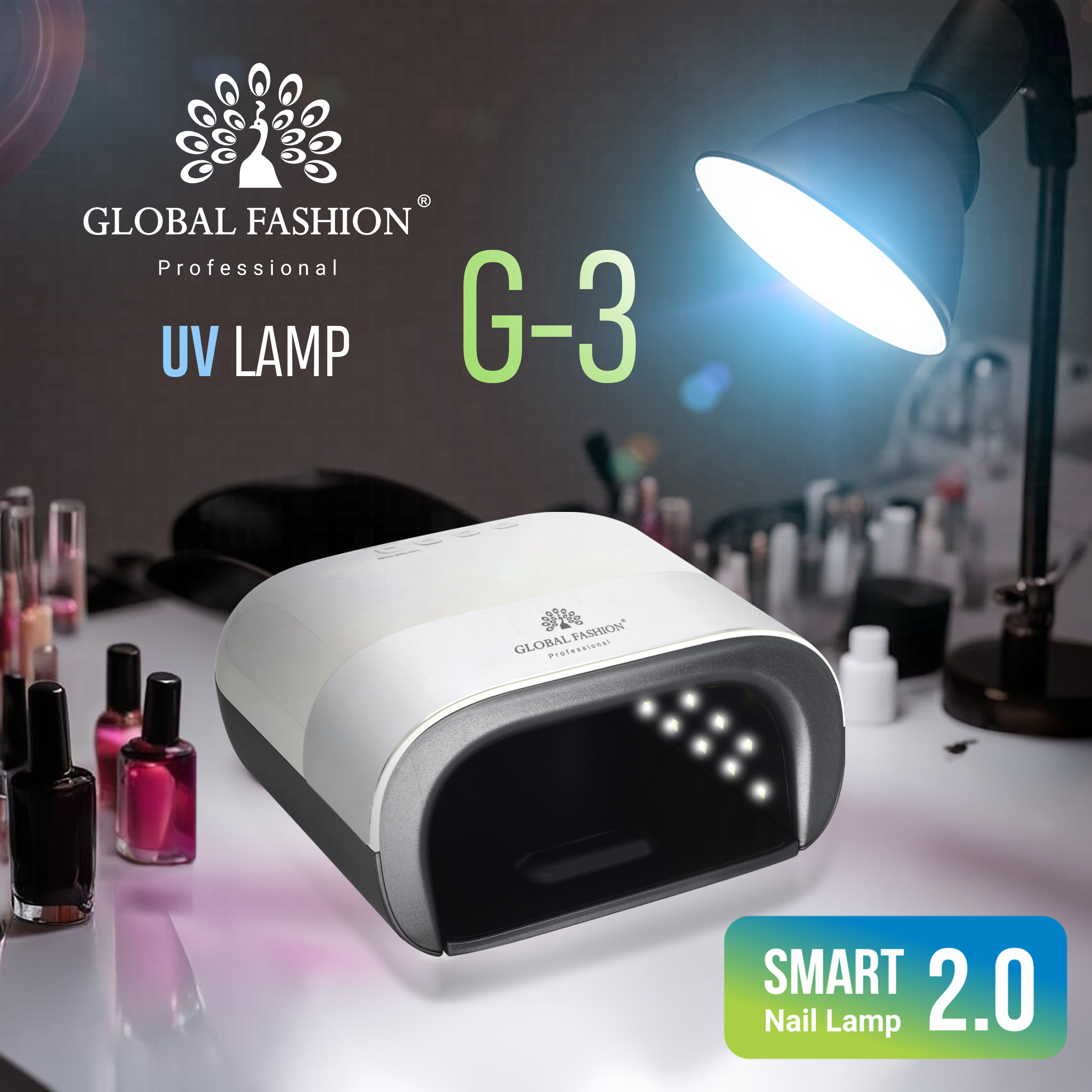 Lampa unghii UV LED profesionala cu timer si senzori 48W G-3 Global Fashion: produs de calitate inovator