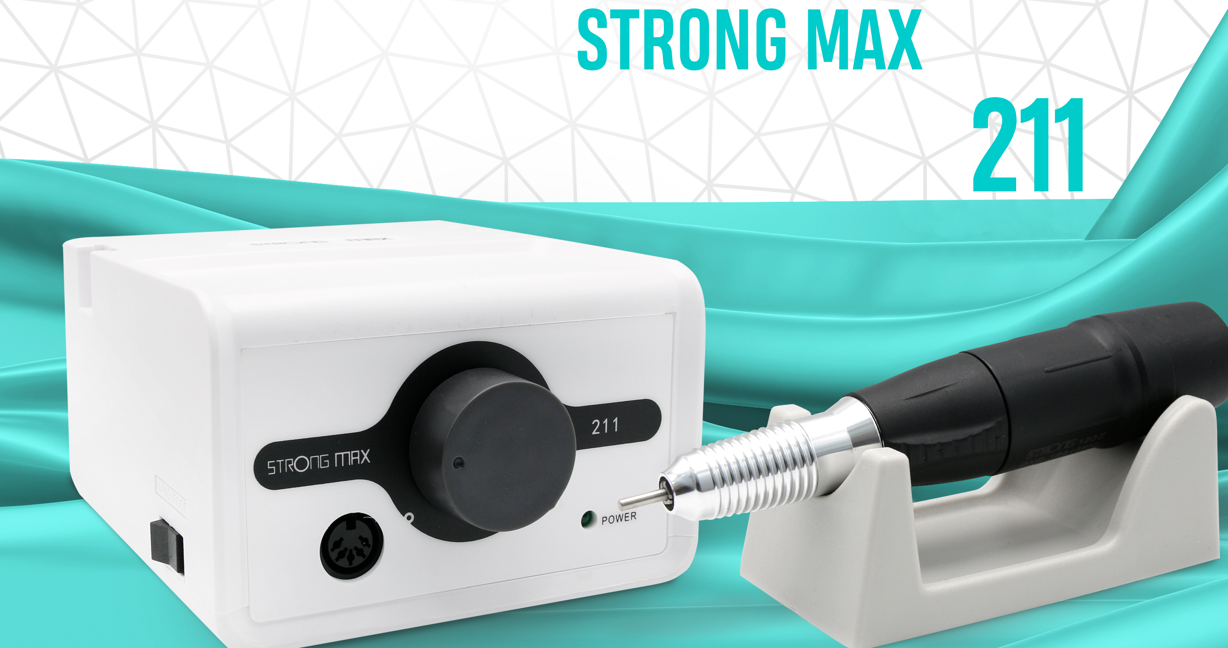 Pila electrica manichiura profesionala Strong Max 211 65W 35000 rpm: alegerea de top mesterilor de manichiura