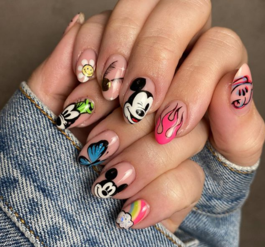 Disney style manicure: 10 most beautiful creative nail design ideas