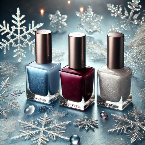 Top 3 gel lacquers in winter shades 2024-2025