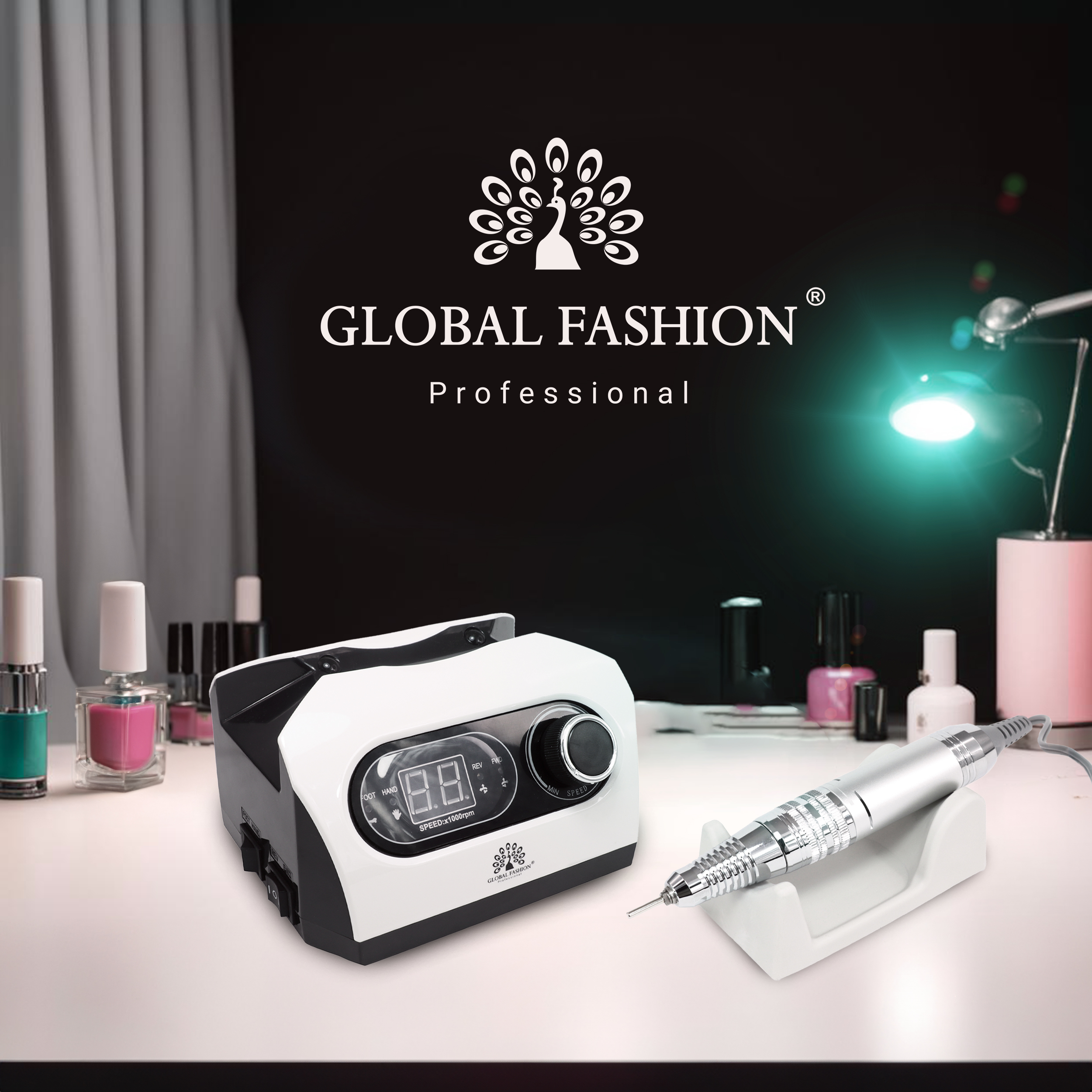 Апарат для манікюру і педикюру ZS-717 Global Fashion 80Вт 50000 об/хв - висока якість за вигідною ціною
