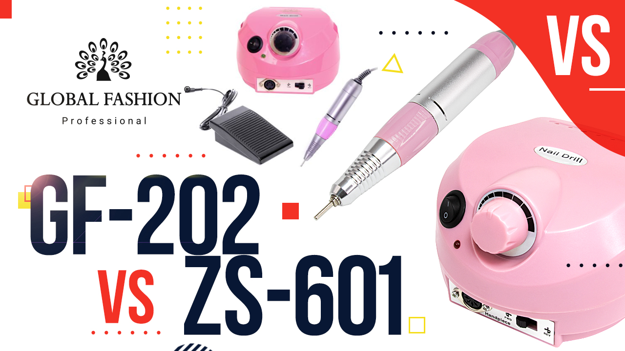 Апарат для манікюру і педикюру ZS-601 і GF-202: схожість і відмінності