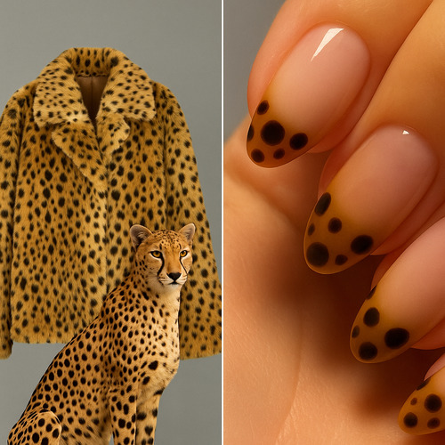 Гепардовий манікюр зима 2025–2026: тренд сезону, натхненний Хейлі Бібер